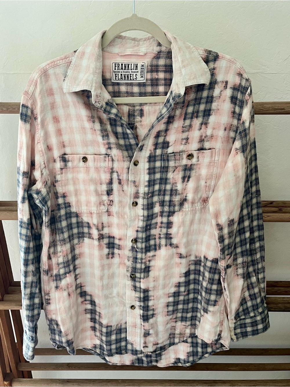Franklin Flannels Pink & Navy Plaid Button-Up Shirt